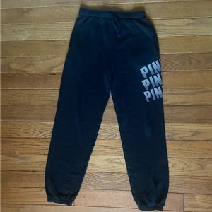 PINK Black Joggers